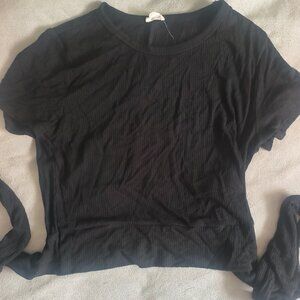 Black top, open back